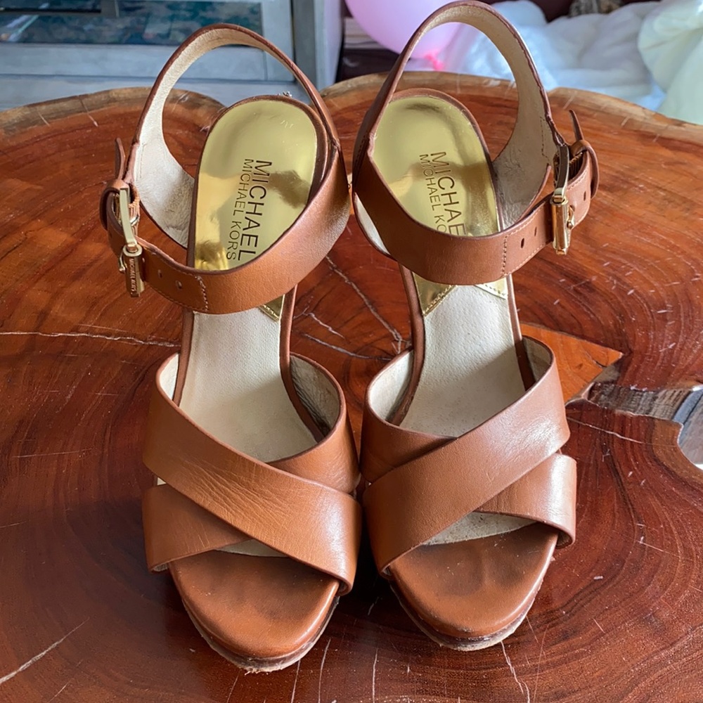 MICHAEL KORS high heel leather sandals